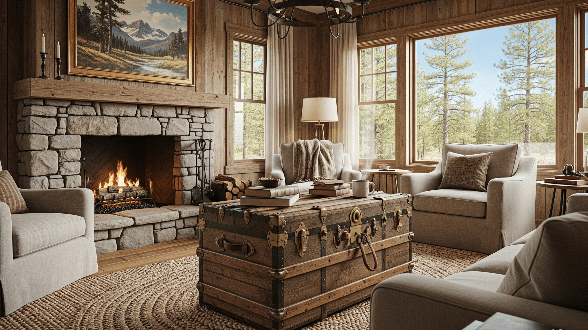 Antique Trunk Coffee Table