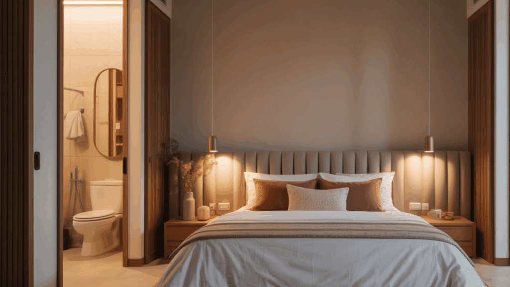 Avoid Placing the Bed Against a Wall Shared with a Toilet (1)