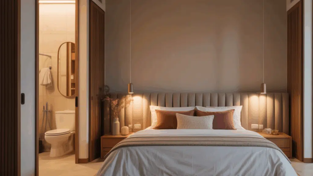 Avoid Placing the Bed Against a Wall Shared with a Toilet (1)