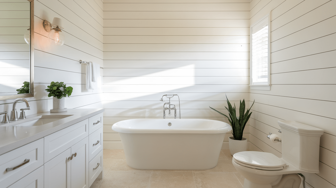 Classic White Shiplap Walls