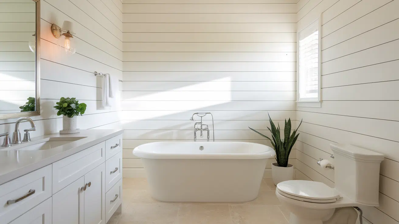Classic White Shiplap Walls