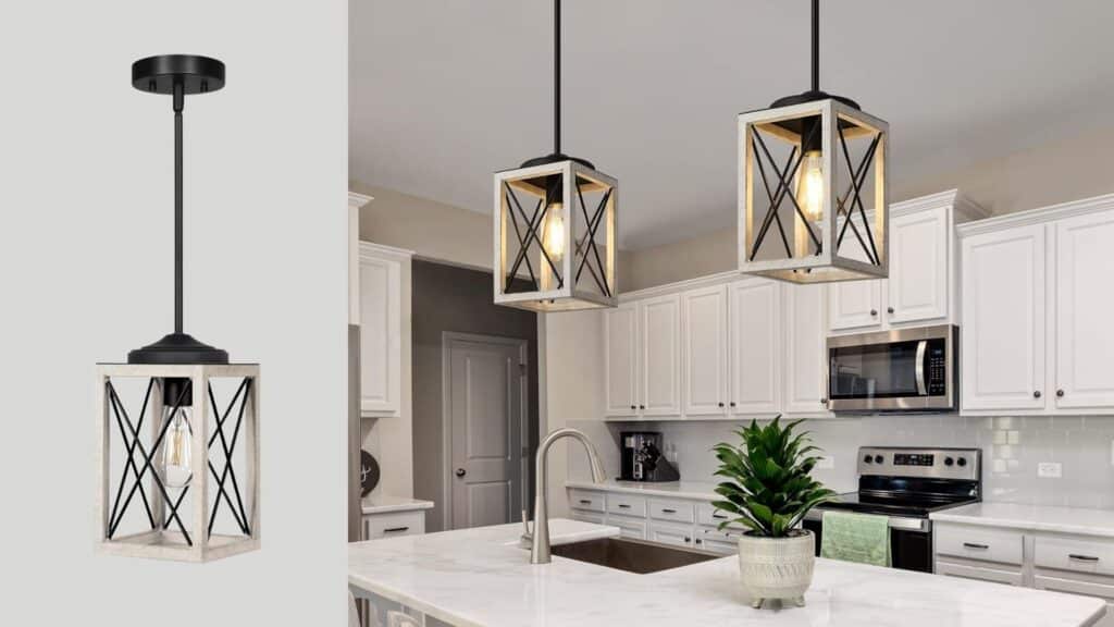 DEWENWILS 3-Light Kitchen Island Pendant