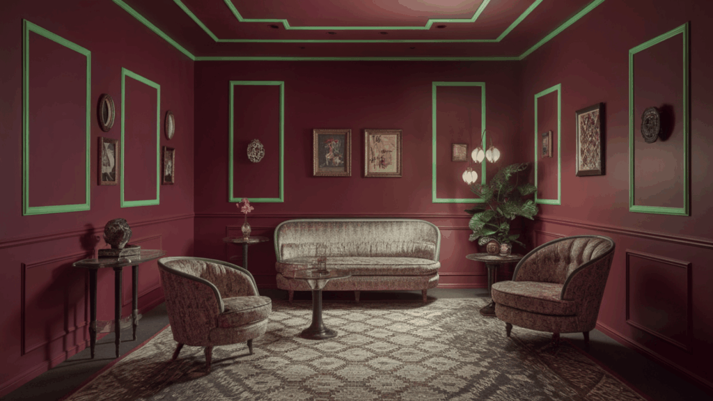 Deep-Rose-with-Neon-Green-Accents