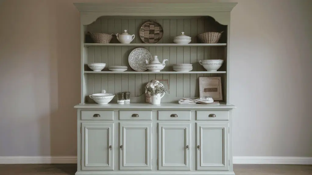Freestanding Hutch Painted in Sage