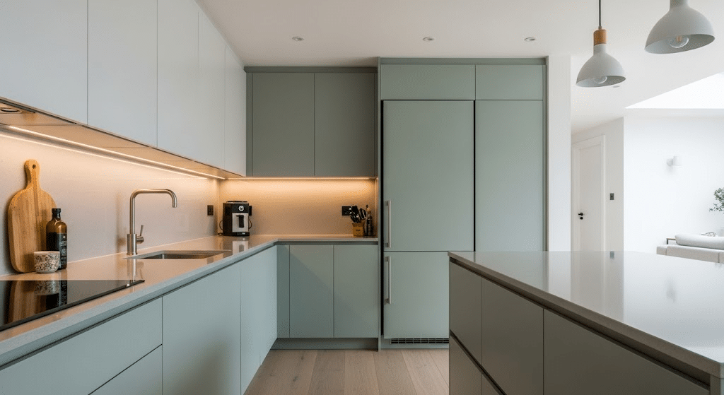 Integrated-Sage-Green-Refrigerator