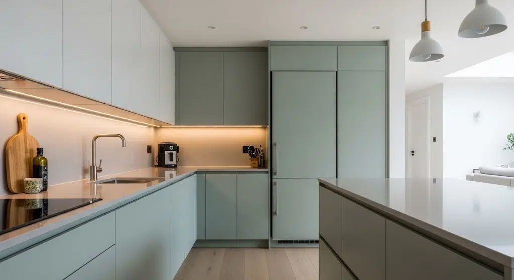 Integrated-Sage-Green-Refrigerator