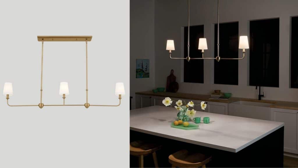 Kichler Everly 3-Light Linear Chandeliers