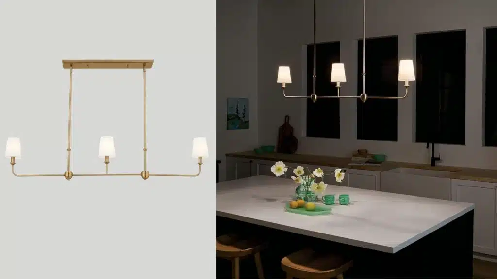 Kichler Everly 3-Light Linear Chandeliers