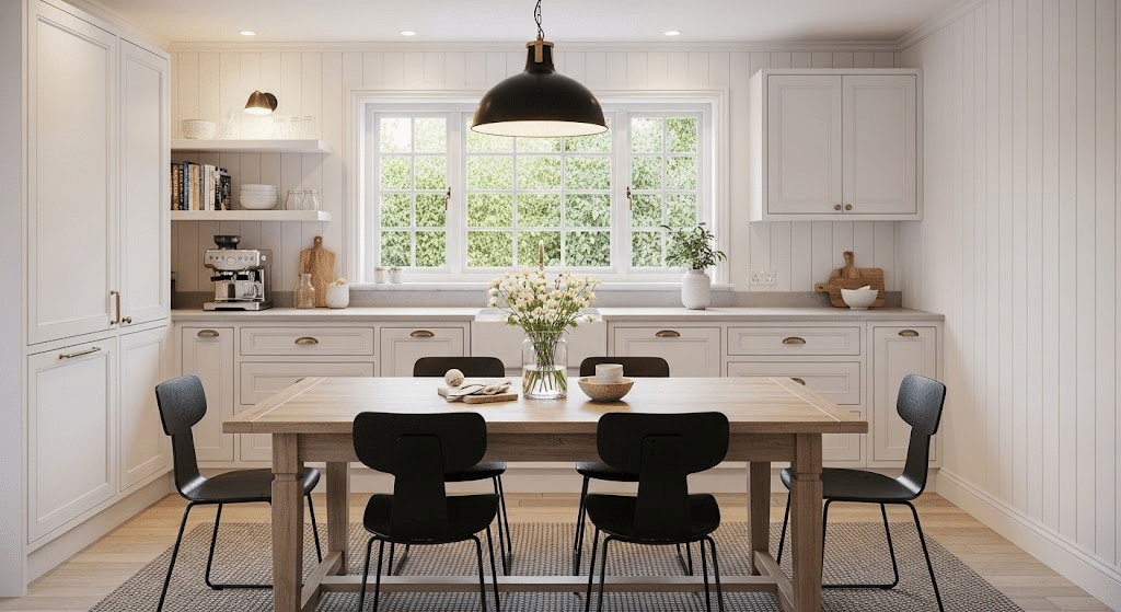 Modern-Cottage-Kitchen-and-Dining-Idea