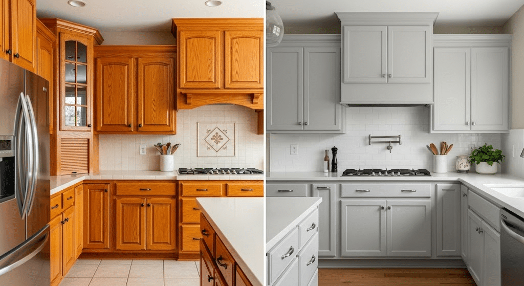 Oak Cabinet Paint-Up