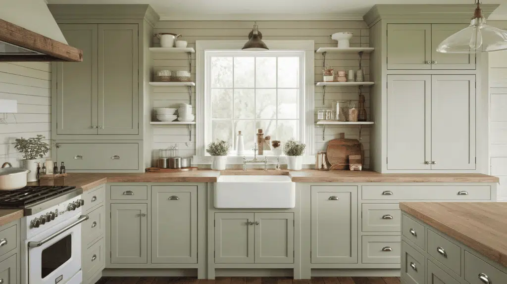 Shaker Cabinets with Apron Sink