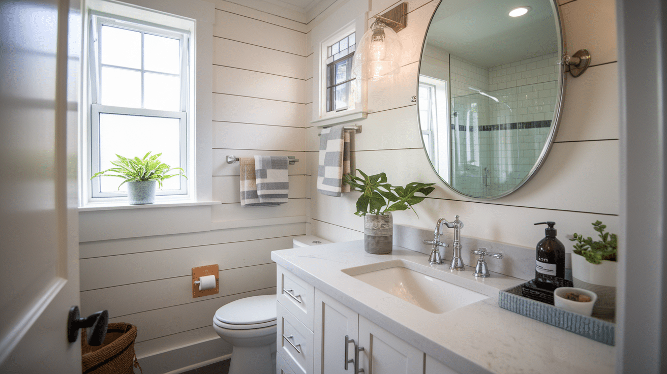 Shiplap Above the Sink