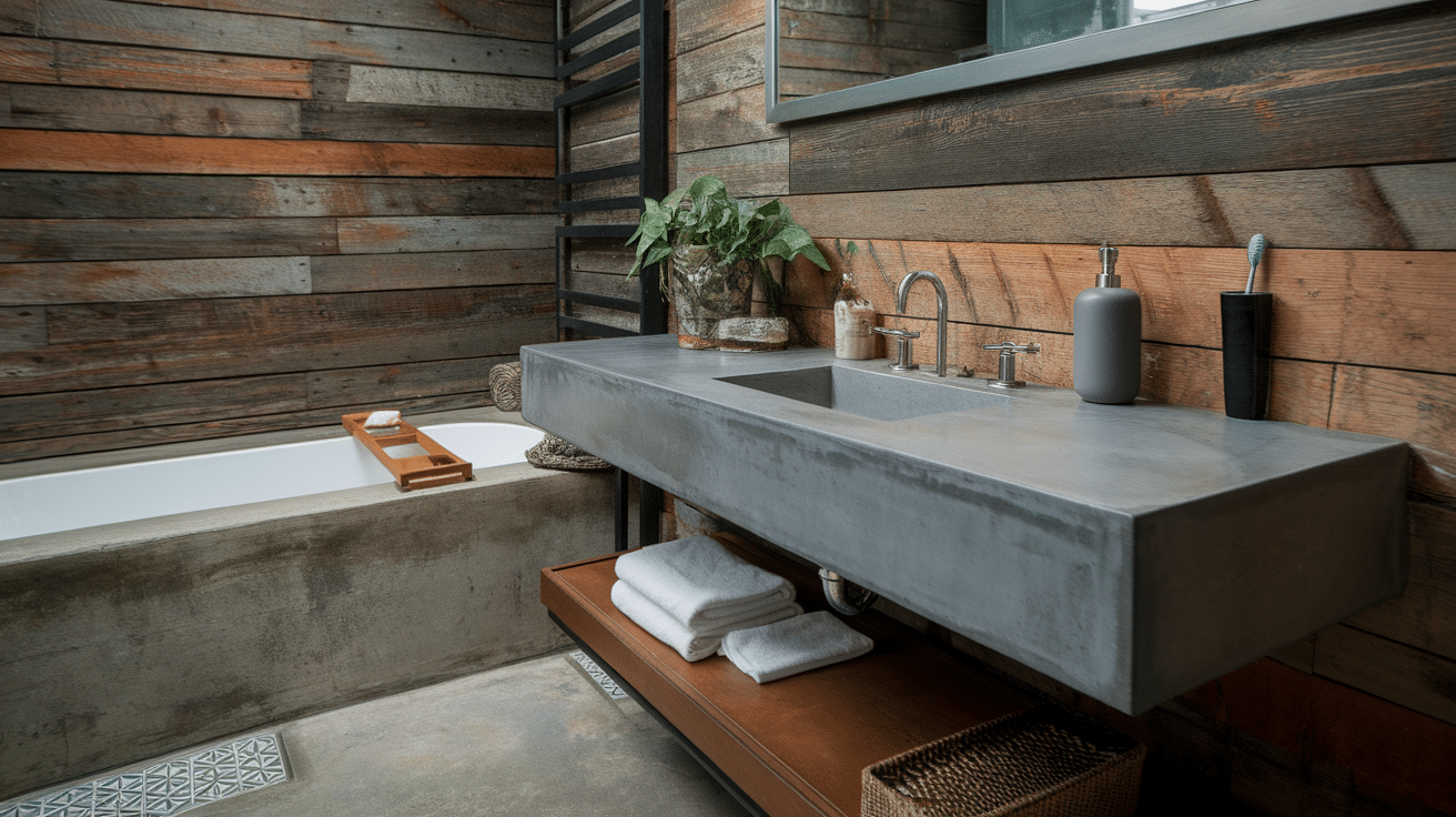 Shiplap and Concrete