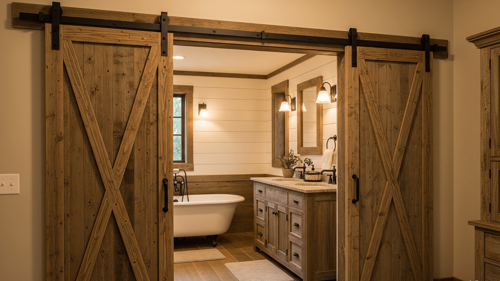 Sliding Barn Doors for Bathrooms