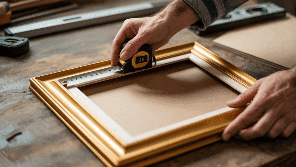 Step 3 Measure the Desired Frame Size