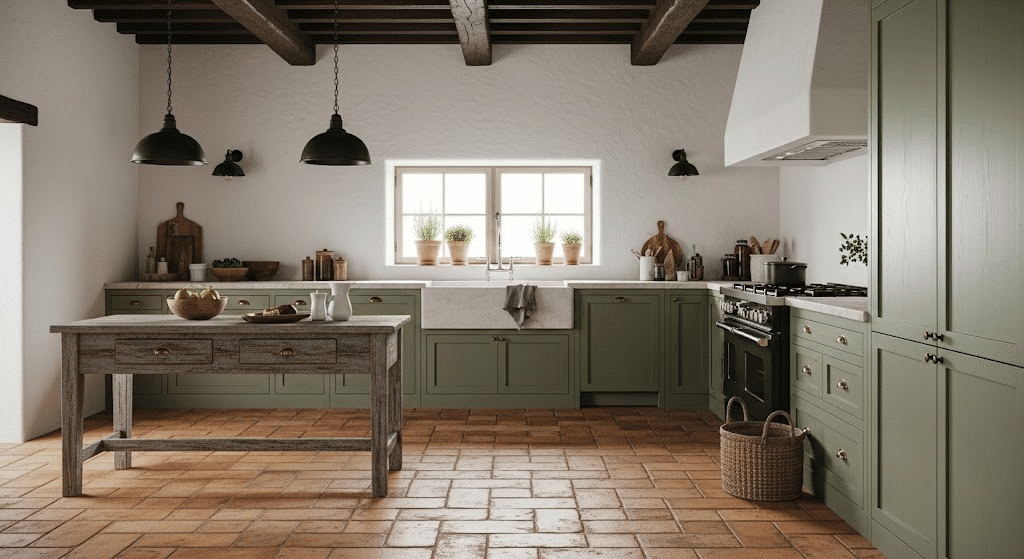 Terra-Cotta-Flooring-with-Sage-Units