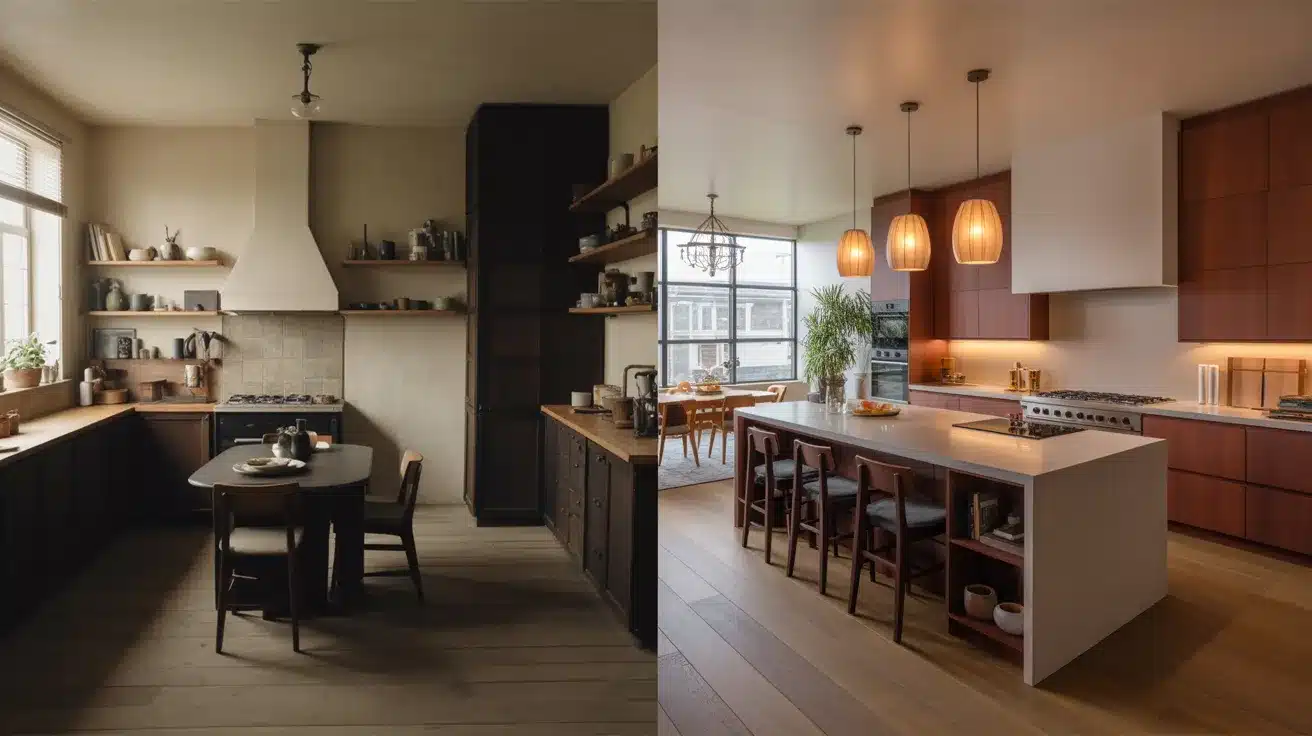 Transitional Eat-In Island