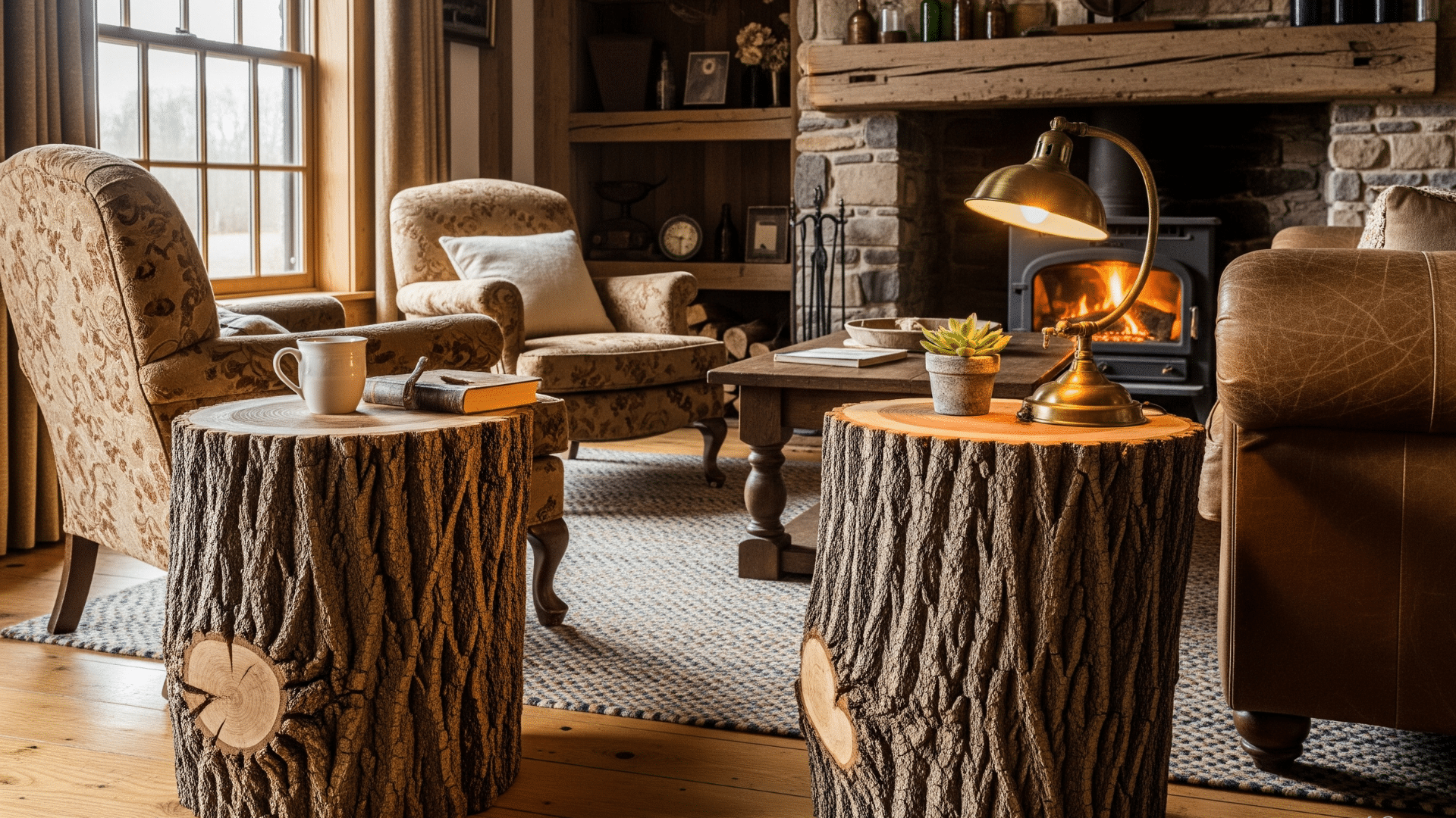 Tree Stump Side Tables