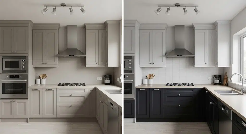 Two-Tone Cabinet Drama