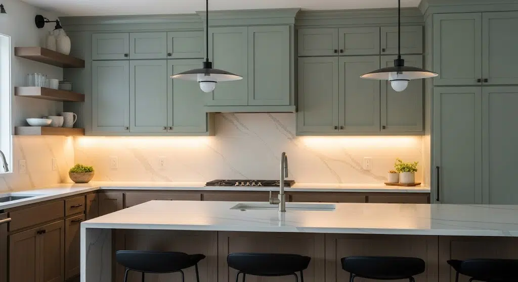 Under-Cabinet-Lighting-with-Sage-Uppers