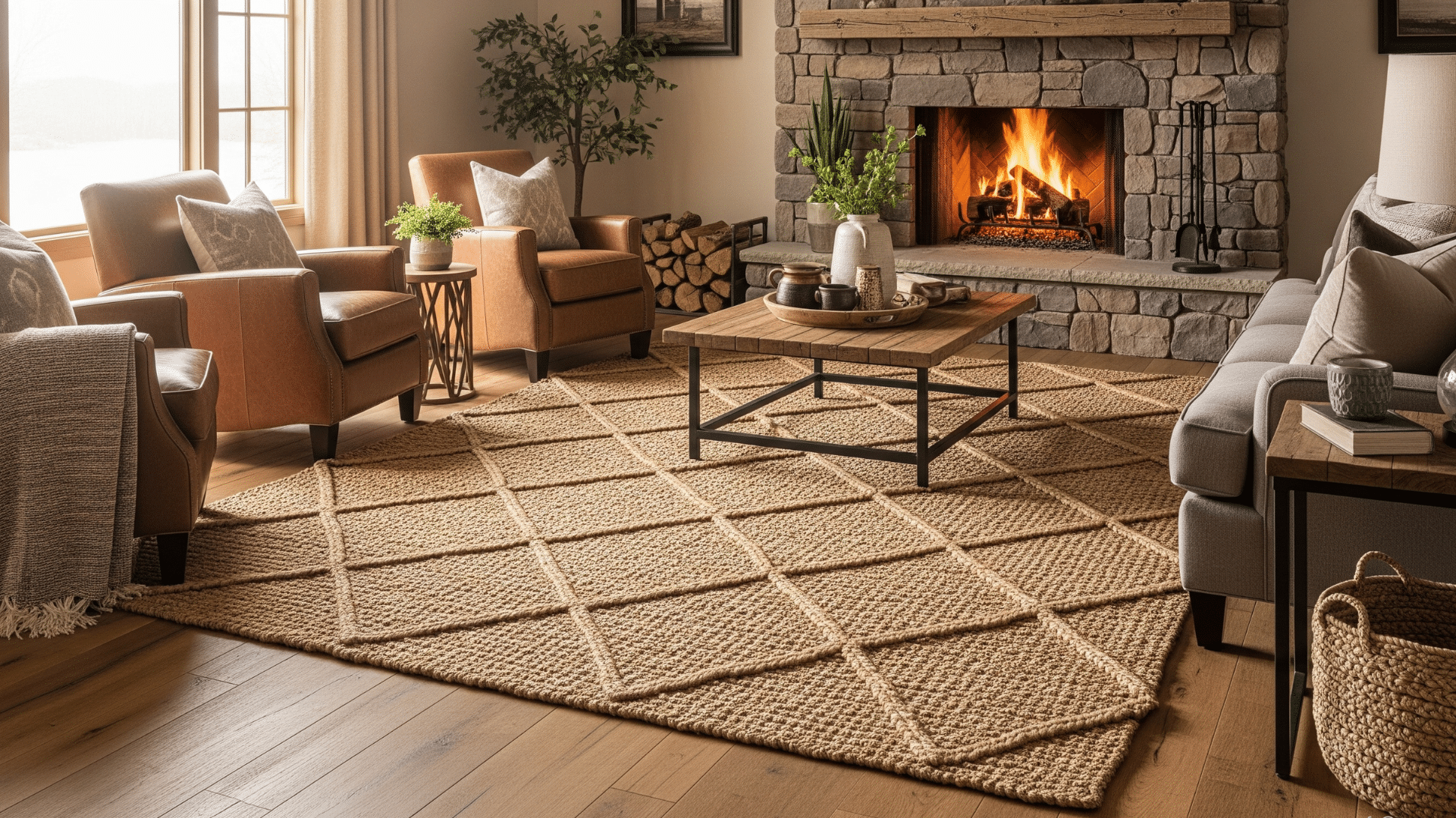 Woven Jute Area Rugs