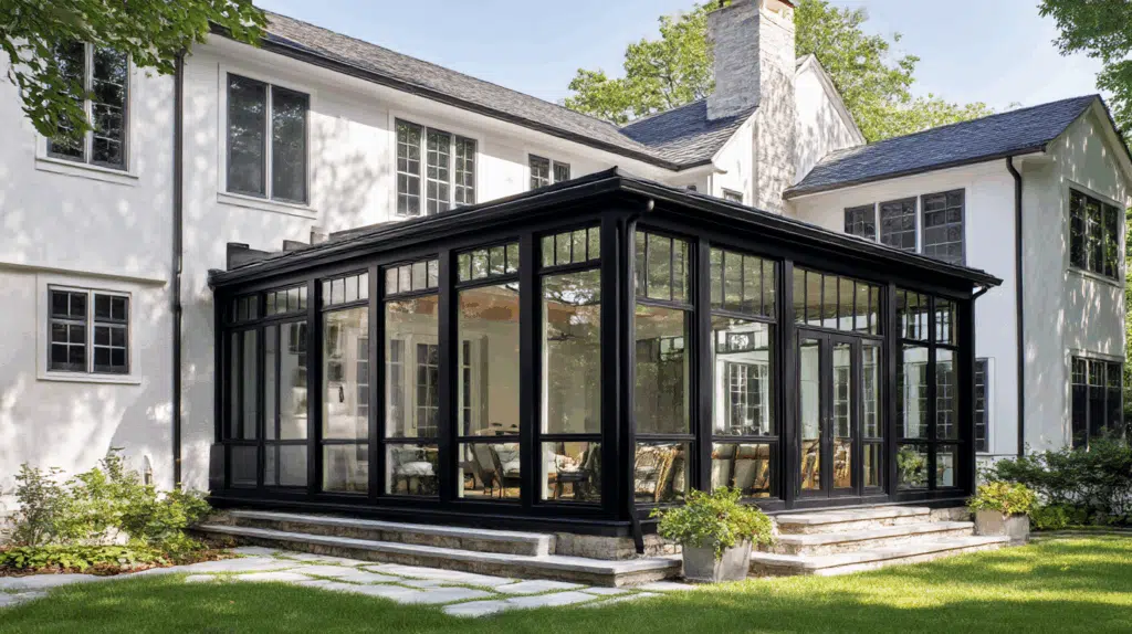 black-framing-sunroom