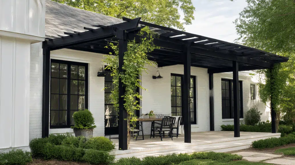 black-pergola-frame