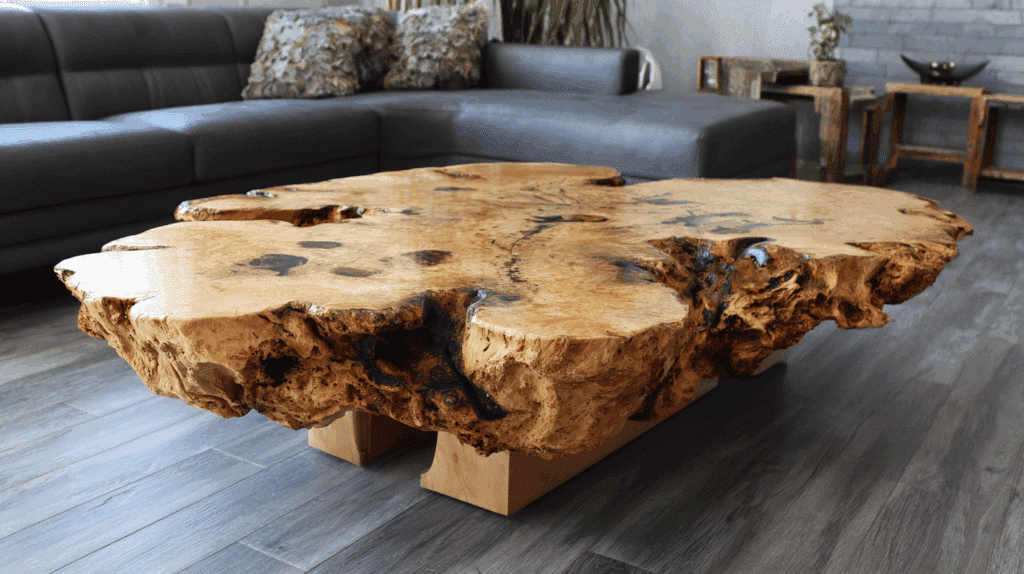 burl-wood-coffee-table