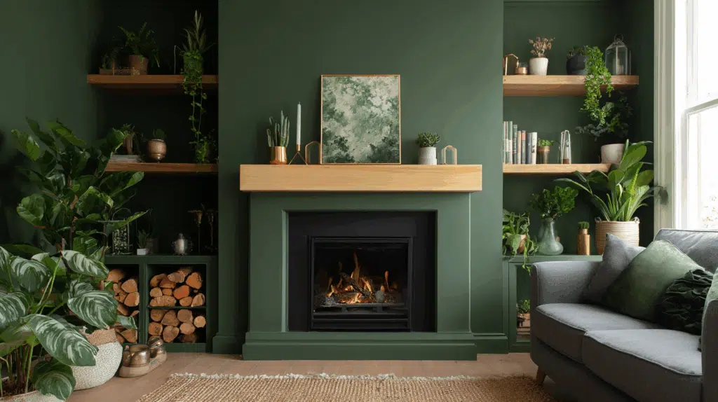 forest-green-fireplace