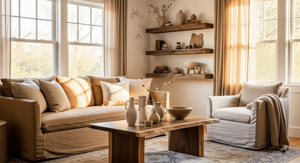 modern cottage interior