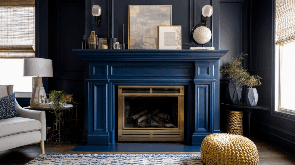 navy-blue-fireplace
