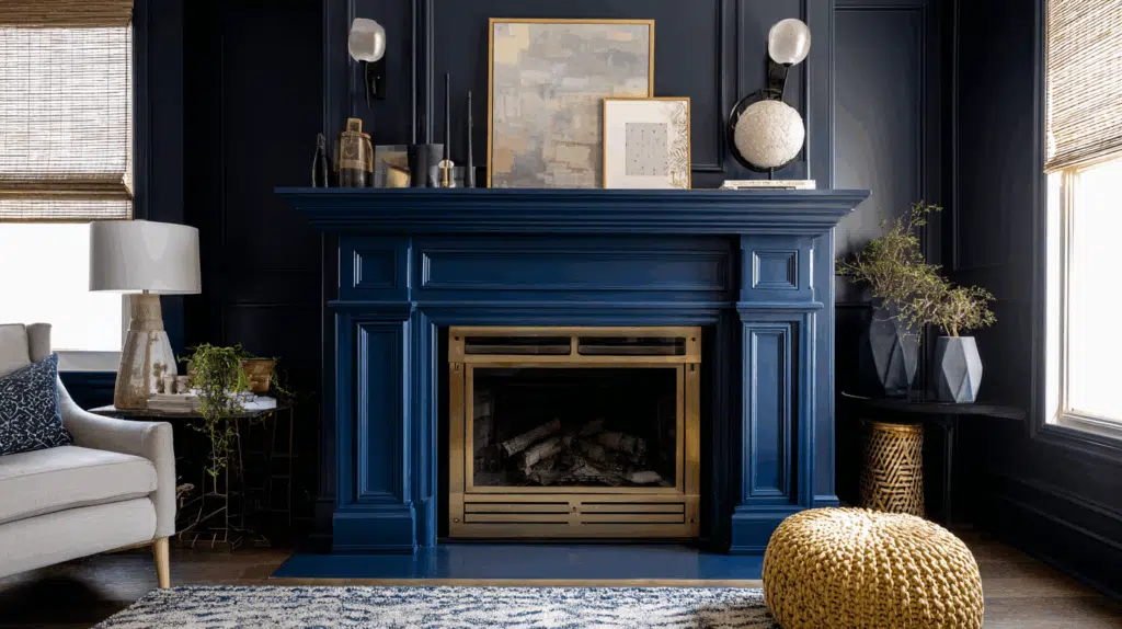 navy-blue-fireplace