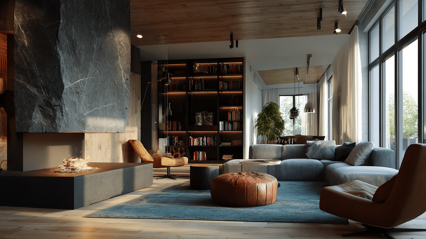 organic modern living room