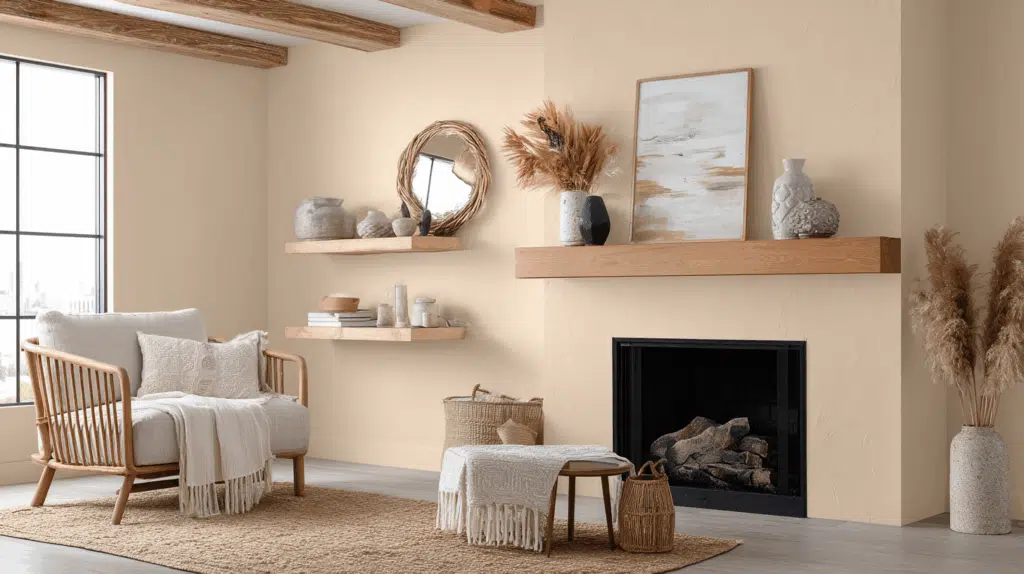 sand-colored-fireplace