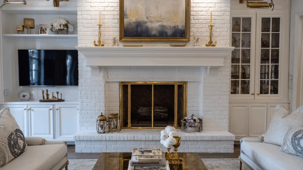 white-gold-fireplace