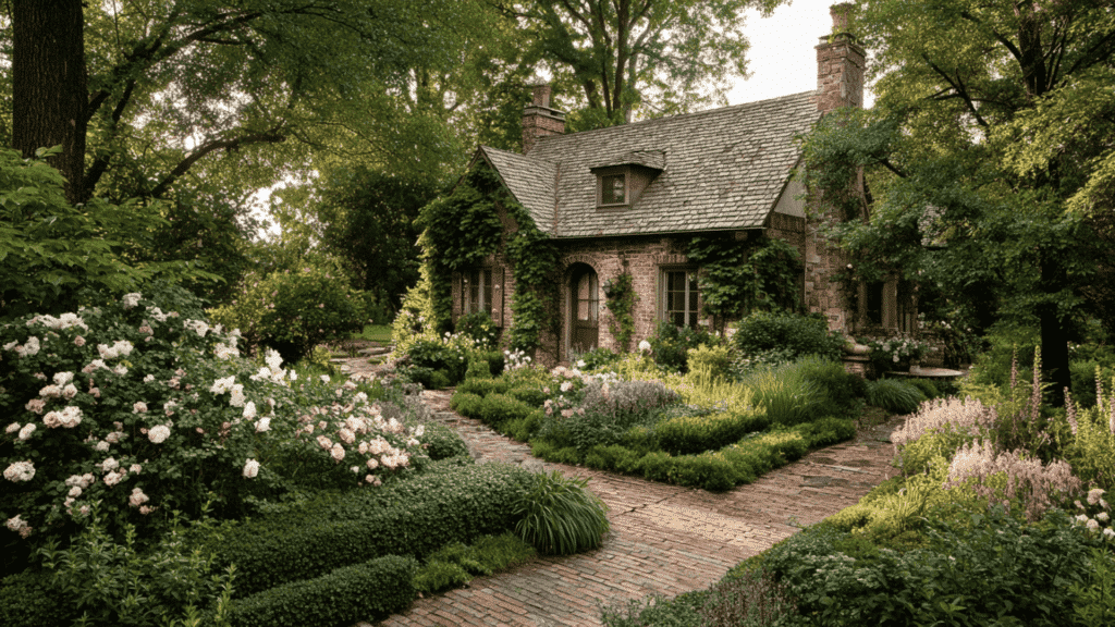 Cottage garden landscaping