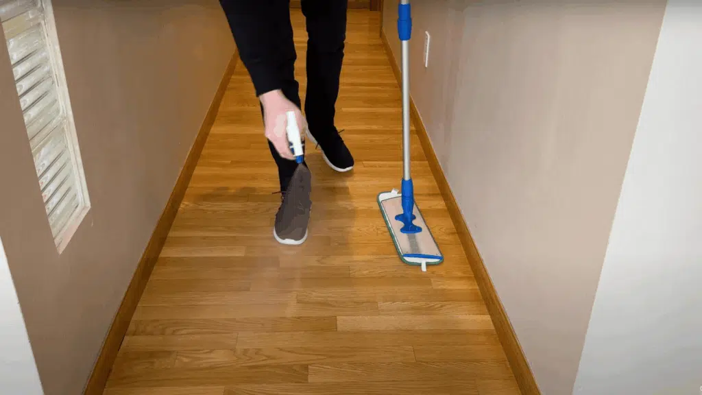 Mop with cleaner