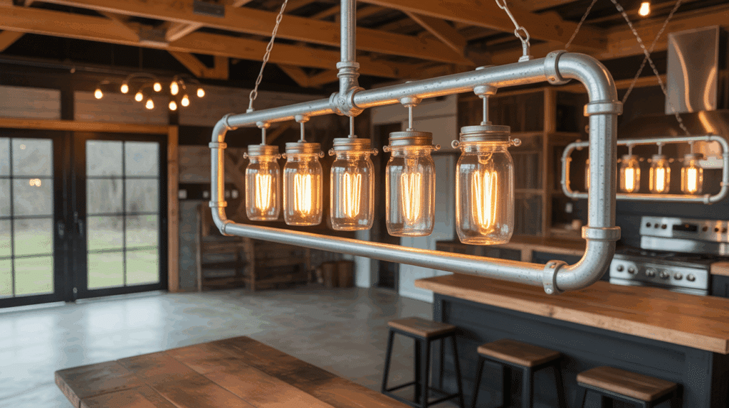 a barndominium interior featuring diy