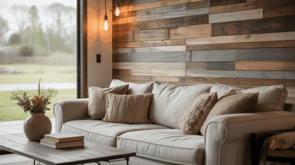 a photograph of a comfortable living room