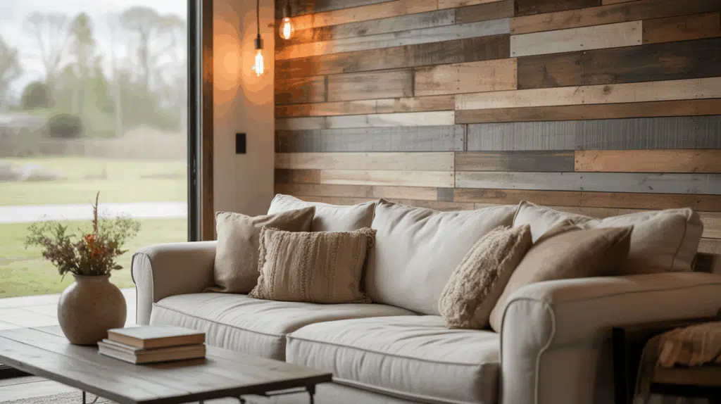 a photograph of a comfortable living room