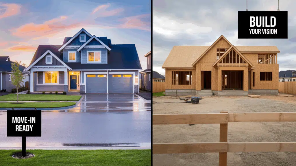 a photograph of a side by side compariso