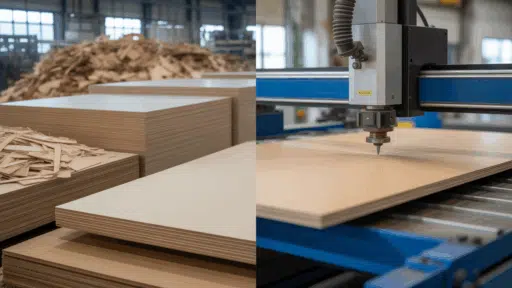 a side by side scene showing engineered