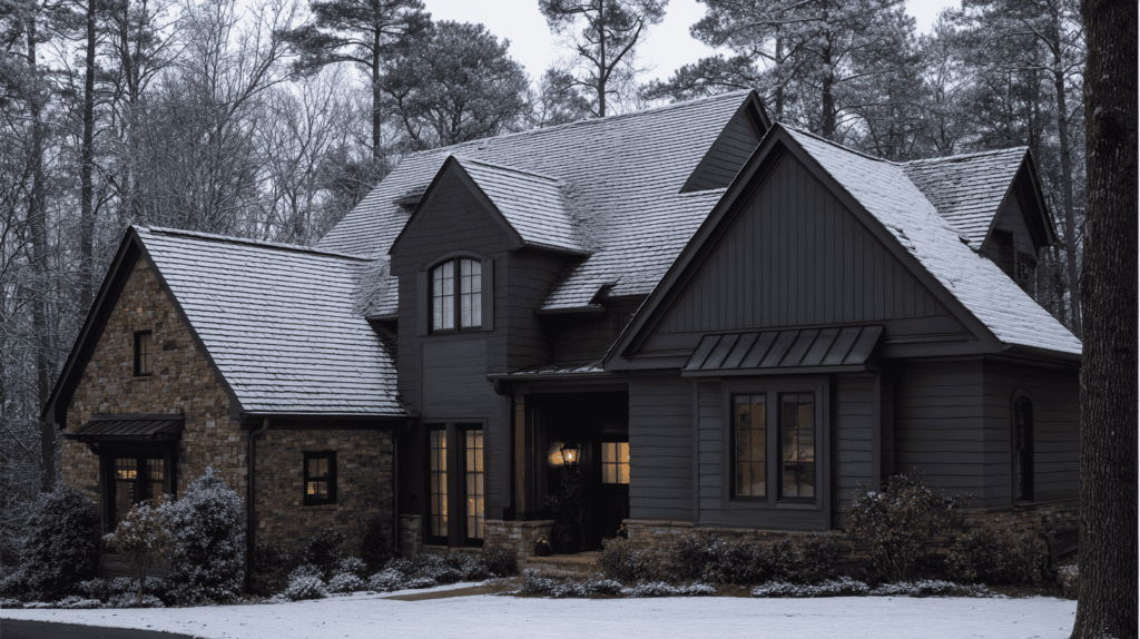 Cozy home house and roof combination