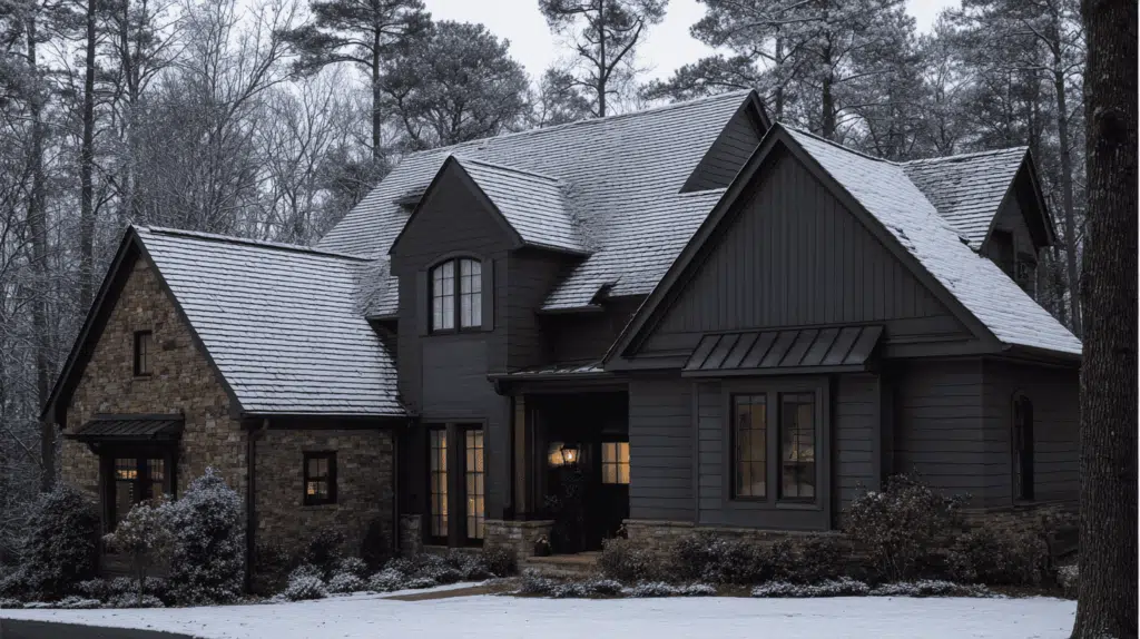 Cozy home house and roof combination