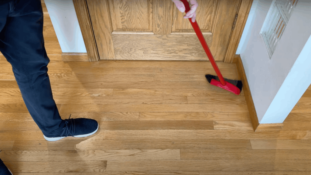 sweep the floor
