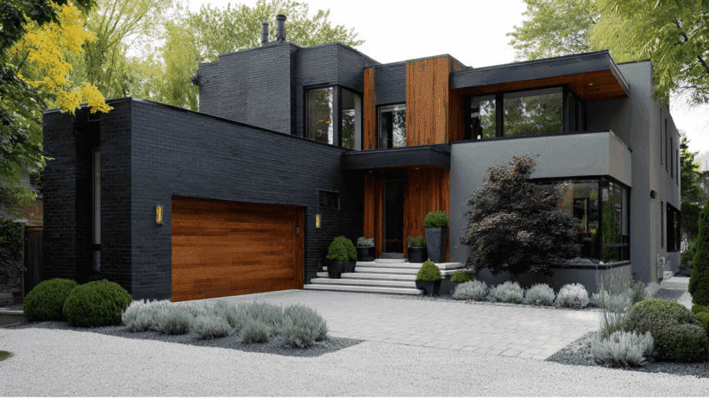 Accent Walls with Black Brick