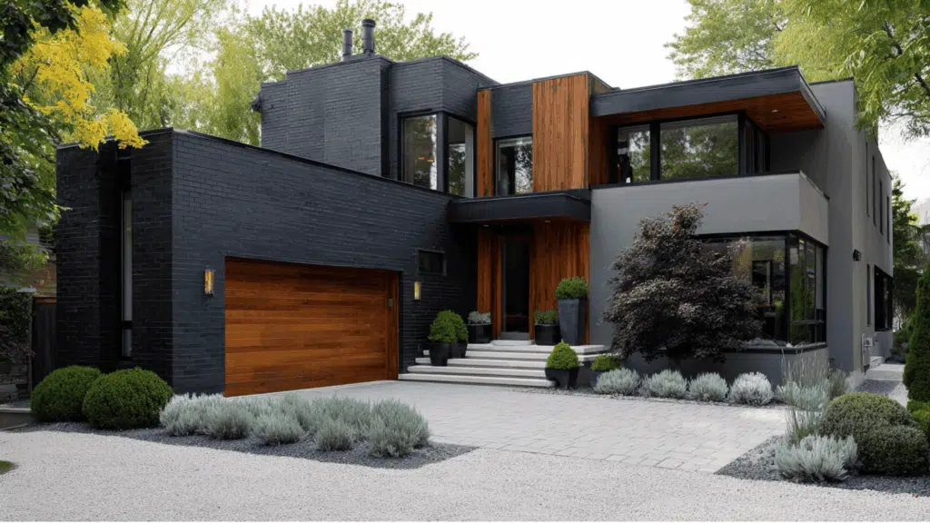 Accent Walls with Black Brick