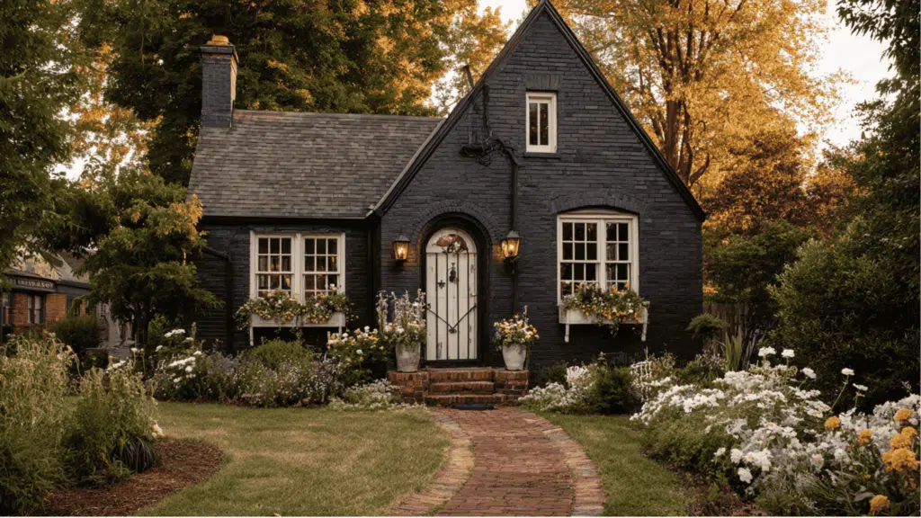 Cozy Cottage Look with Black Brick