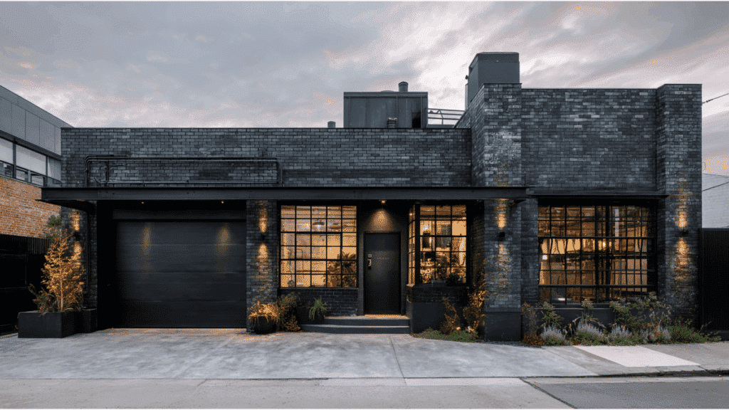 Industrial Style Black Brick