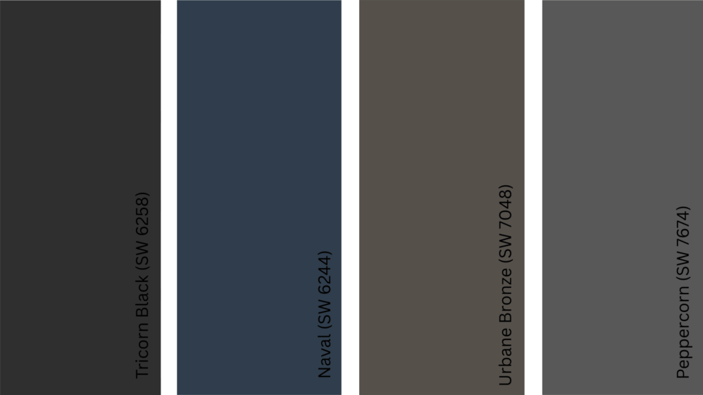 bold accent colors for contrast